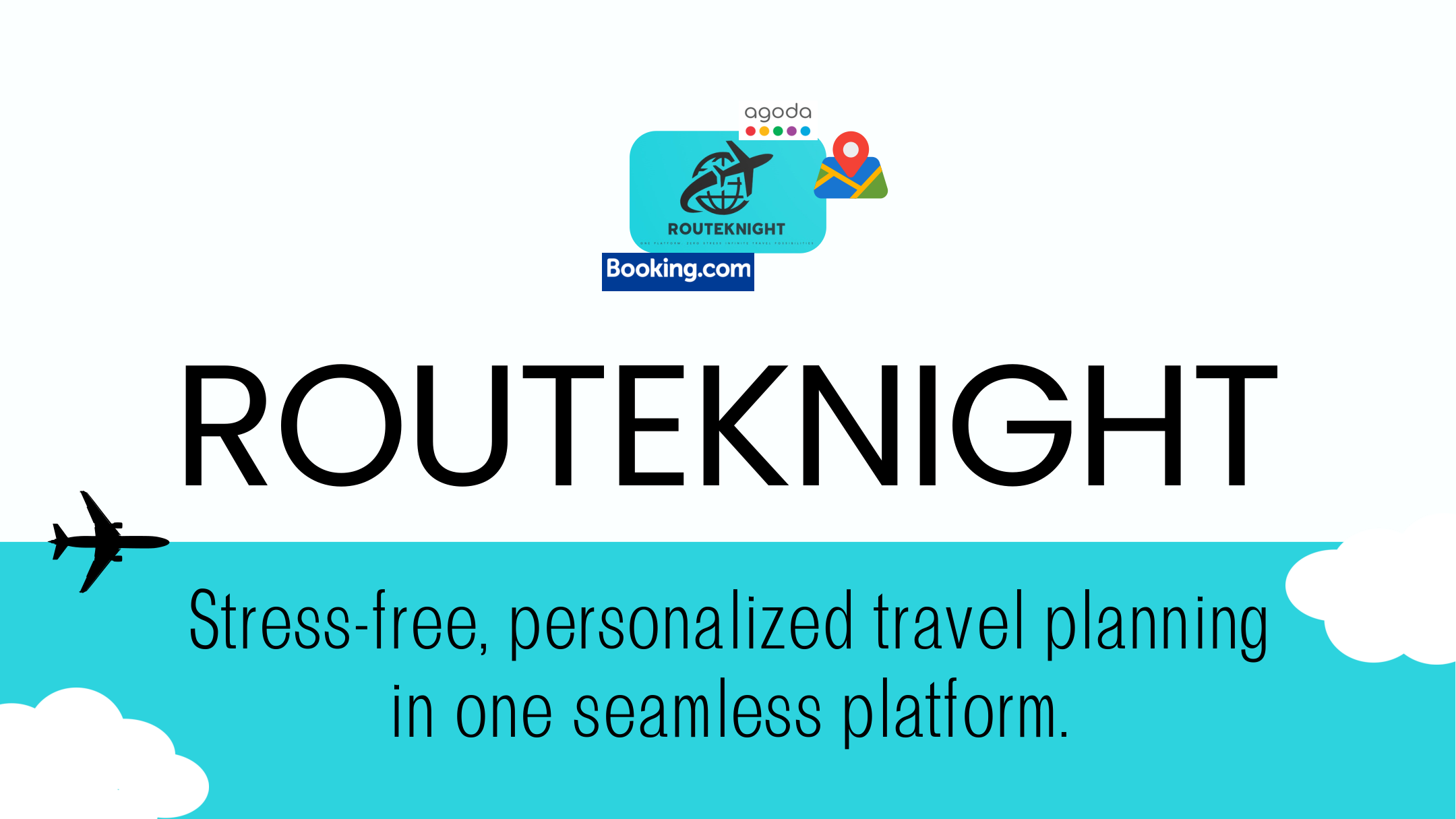 RouteKnight pitch slide: stress-free personalised travel planning in one seamless platform